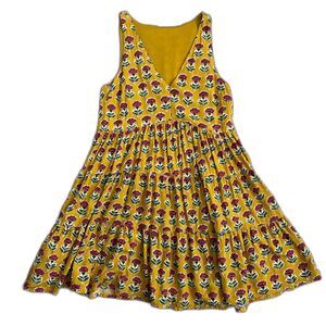 Sincerely Jules Floral Mini Dress in Yellow Size M